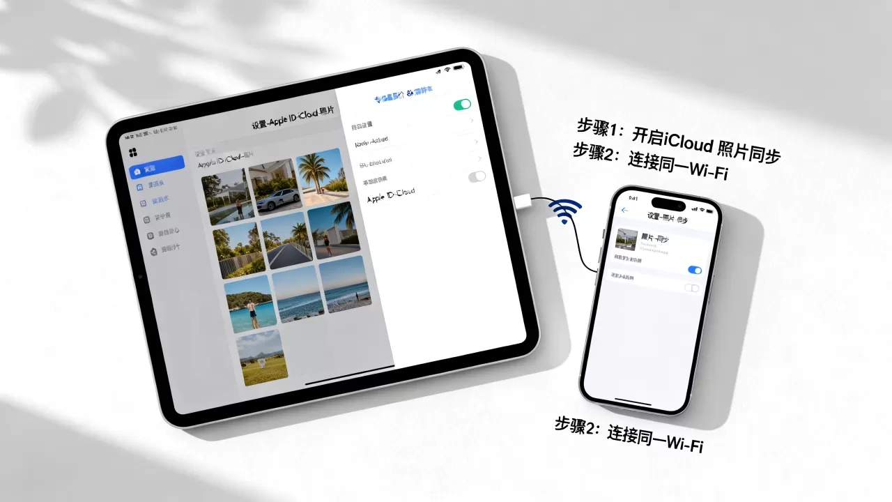 ipad和iphone怎么同步照片,苹果设备照片同步方法 ipad和iphone怎么同步照片,苹果设备照片同步方法