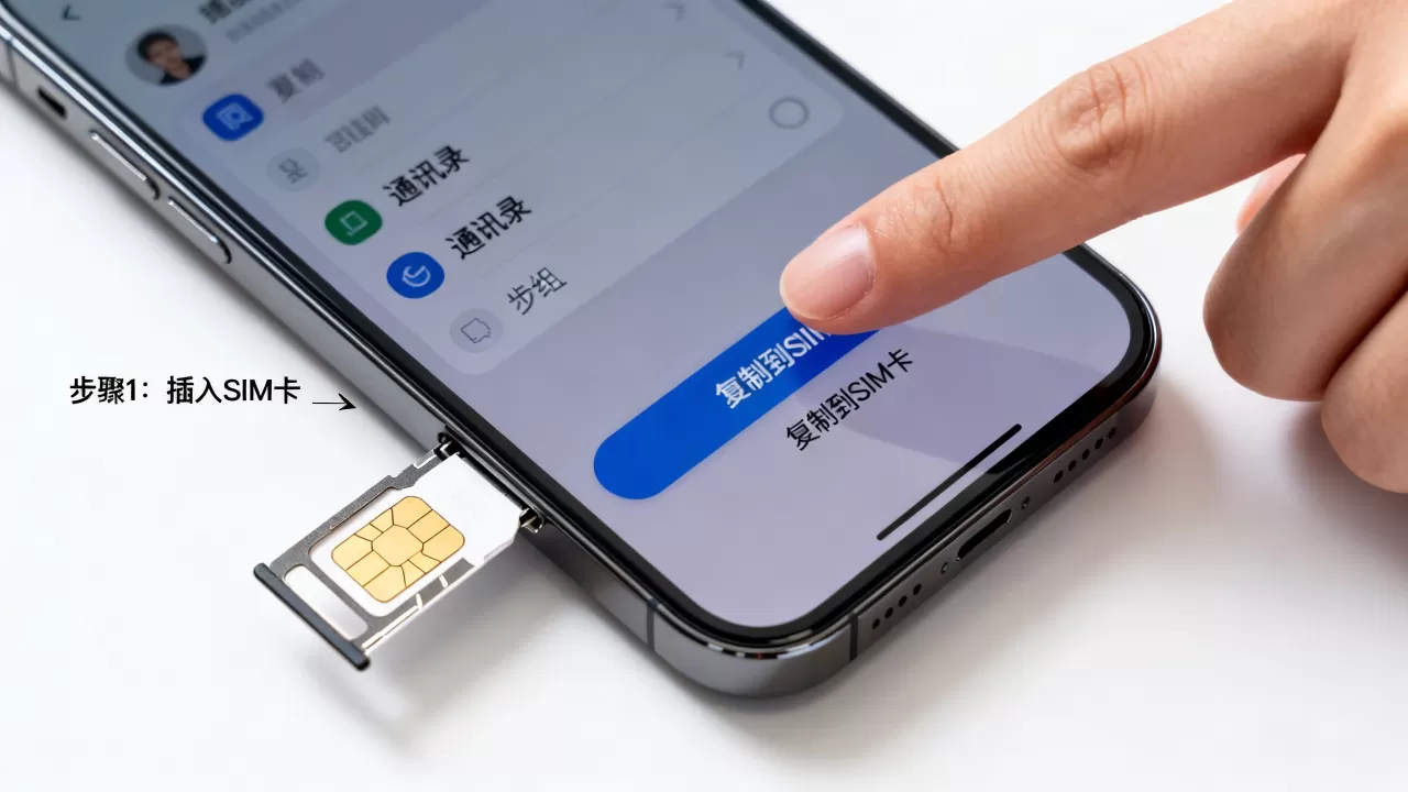 iPhone复制通讯录sim，iPhone怎么把通讯录复制到sim卡