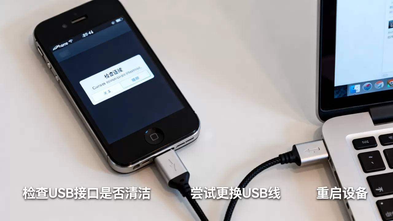 iphone4s usb连接不上怎么办，iphone4s usb连接