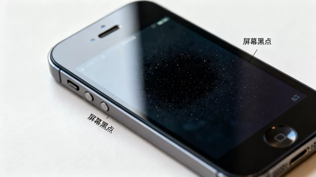 iphone5屏幕黑点怎么回事，iphone5屏幕黑点
