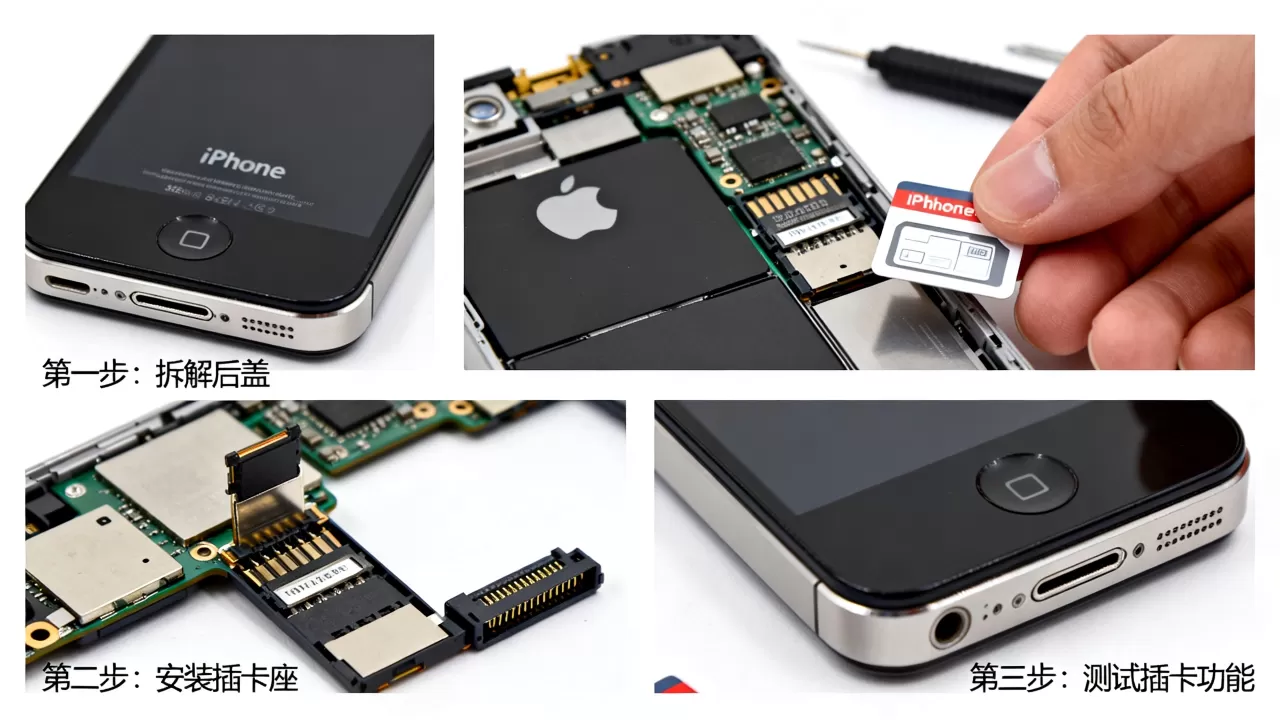iPhone4改插卡教程，iPhone4改插卡怎么改