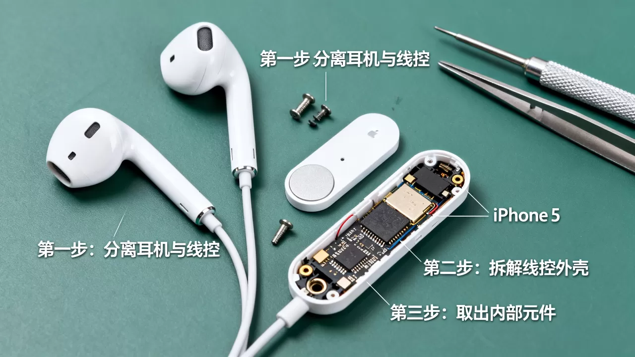 iphone5耳机拆解教程,iphone5耳机怎么拆 iphone5耳机拆解教程,iphone5耳机怎么拆