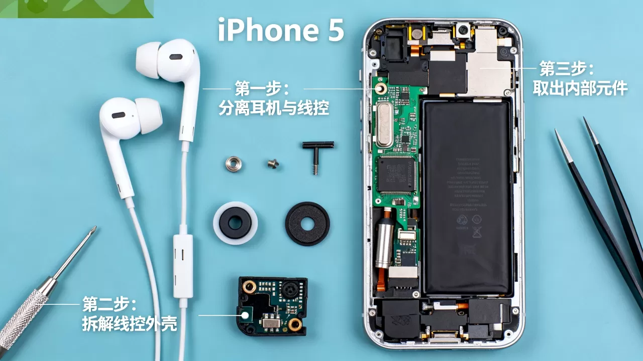 iphone5耳机拆解教程,iphone5耳机怎么拆 iphone5耳机拆解教程,iphone5耳机怎么拆