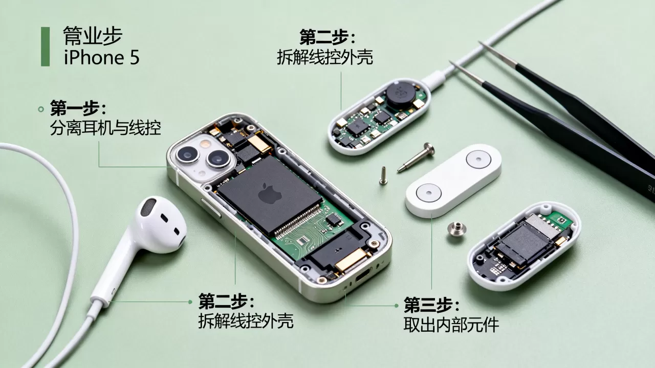 iphone5耳机拆解教程,iphone5耳机怎么拆 iphone5耳机拆解教程,iphone5耳机怎么拆