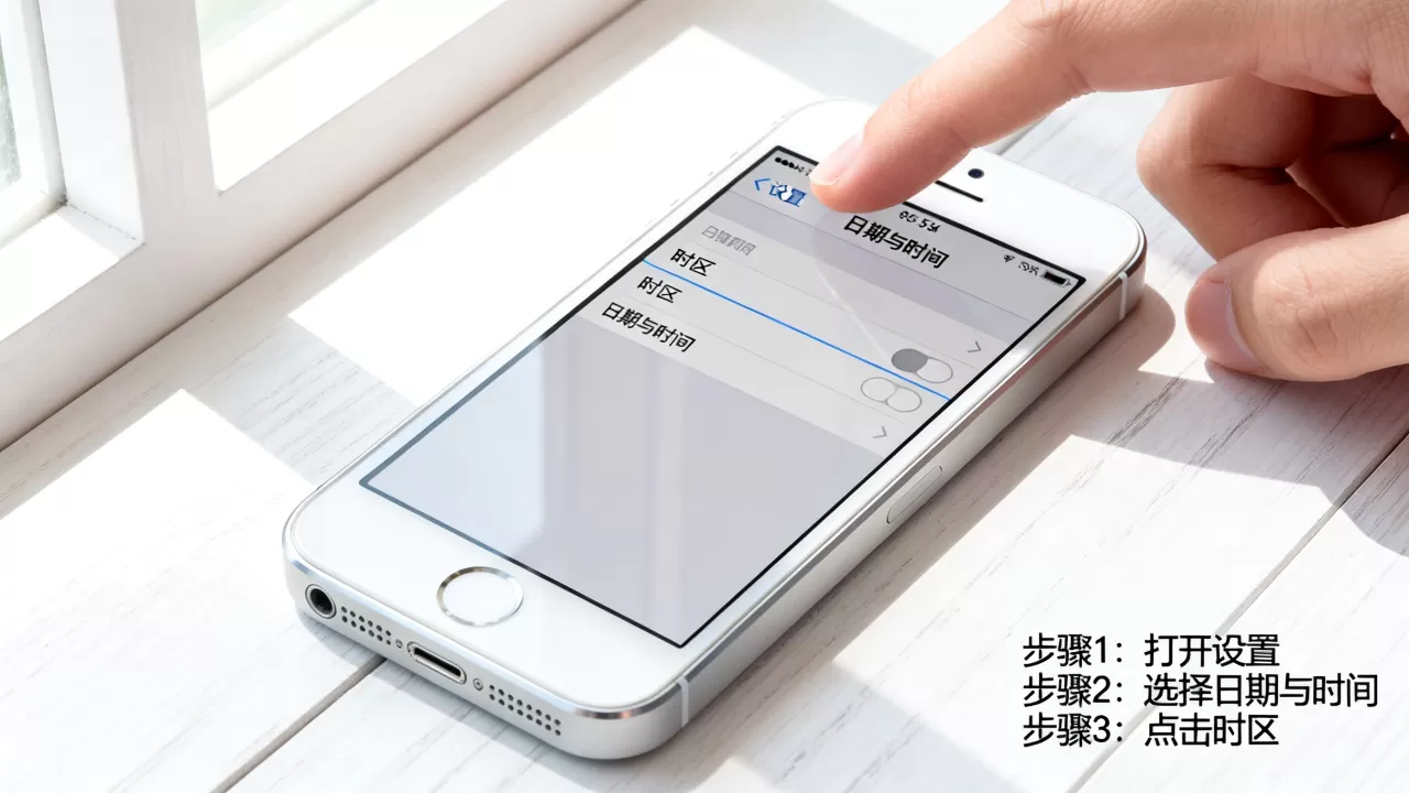 iphone5s时区怎么设置，iphone5s时区设置方法