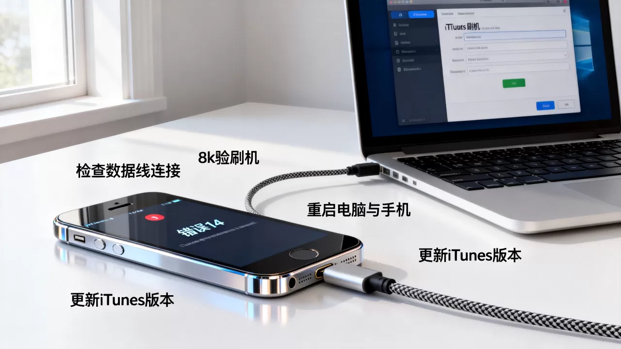 5s刷机报错14怎么办，iPhone 5s刷机失败