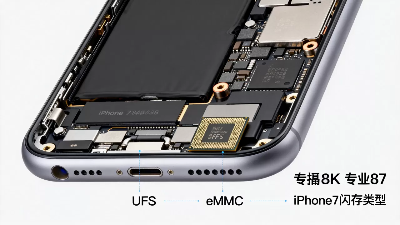 iphone7是ufs还是emmc，iphone7闪存类型