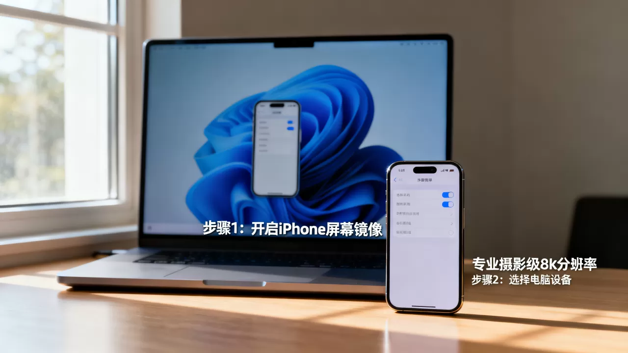 iphone与电脑屏幕共享怎么操作,iphone投屏到电脑 iphone与电脑屏幕共享怎么操作,iphone投屏到电脑