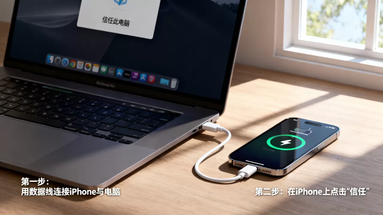 电脑和iphone怎么连接,iphone连接电脑教程 电脑和iphone怎么连接,iphone连接电脑教程