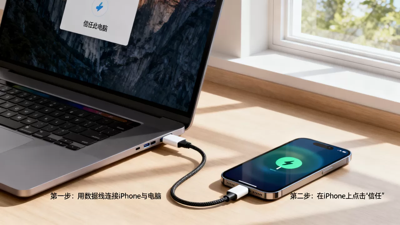 电脑和iphone怎么连接,iphone连接电脑教程 电脑和iphone怎么连接,iphone连接电脑教程