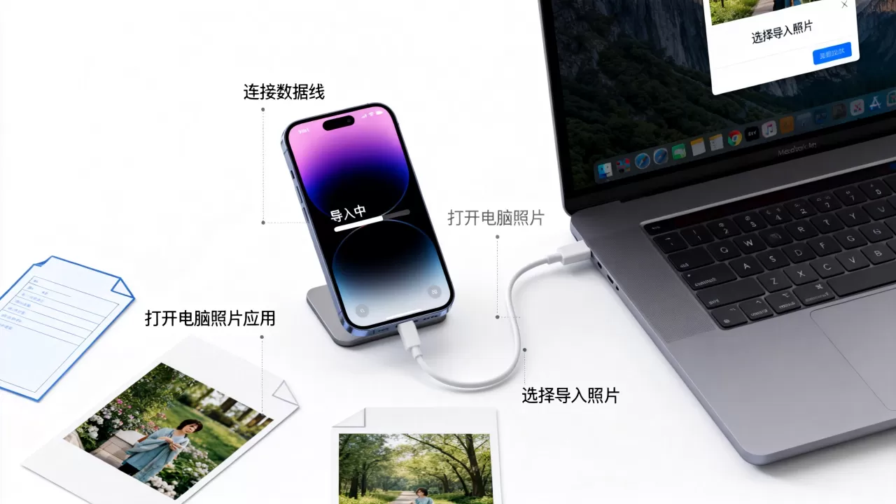 怎样把图片导入iphone，iphone怎么导入照片
