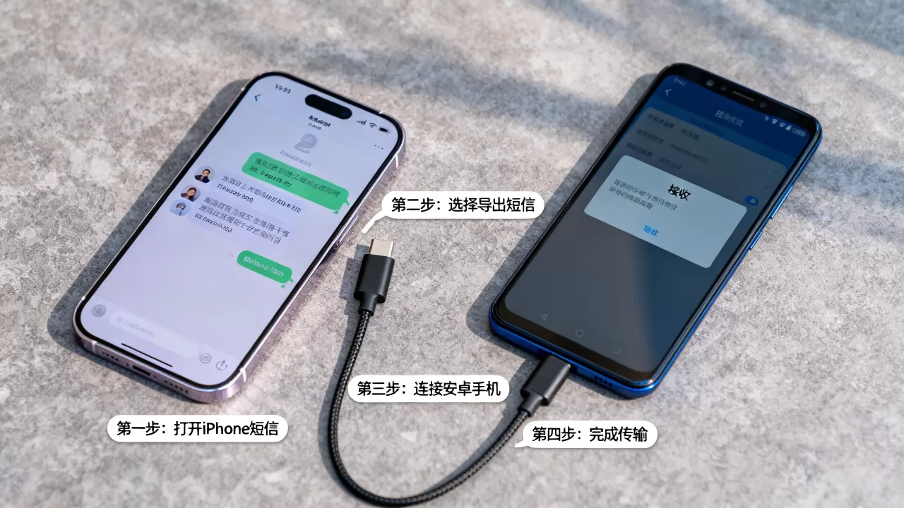 iphone怎么导出短信到安卓，iphone导出短信到安卓