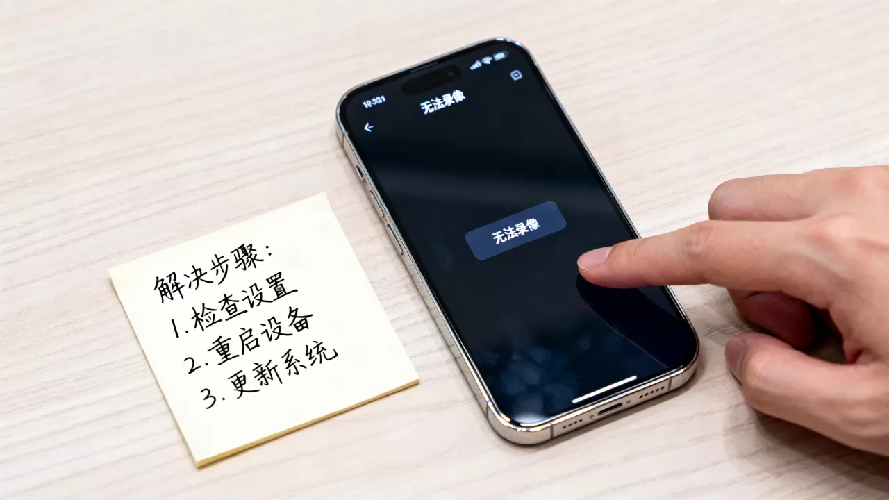 iphone没有录像功能了，苹果手机相机无法录像怎么解决