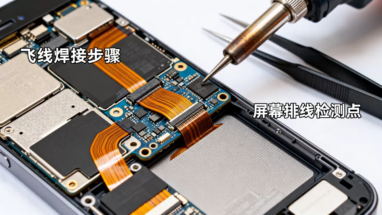 iphone5飞线怎么修，iphone5屏幕不亮