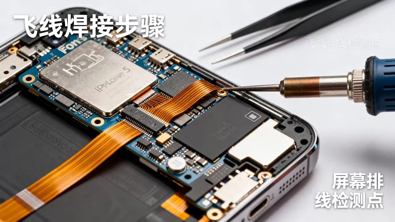 iphone5飞线怎么修，iphone5屏幕不亮