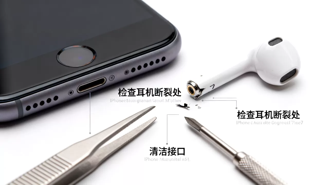iphone7耳机断，iphone7耳机接口坏了怎么修
