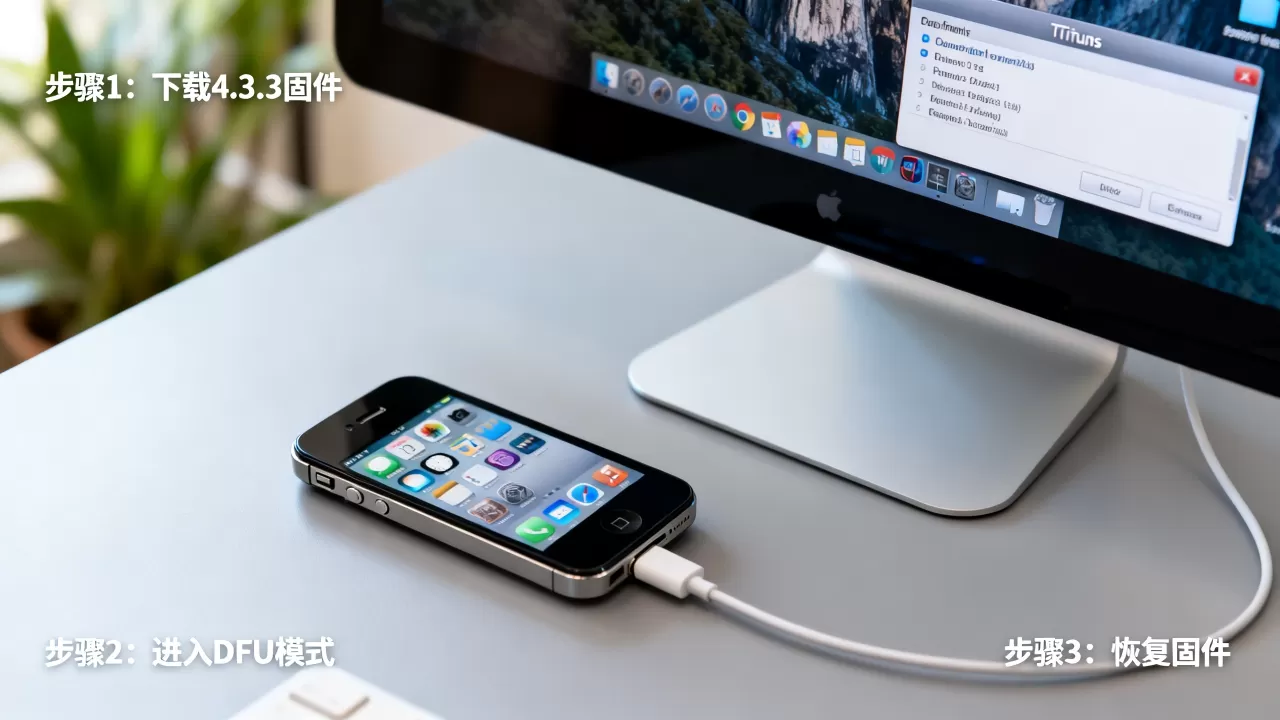iphone4降级4.3.3教程，iphone4降级4.3.3