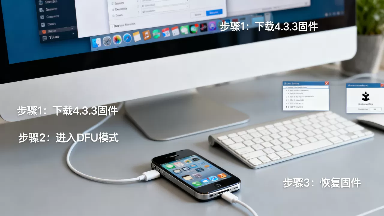 iphone4降级4.3.3教程，iphone4降级4.3.3