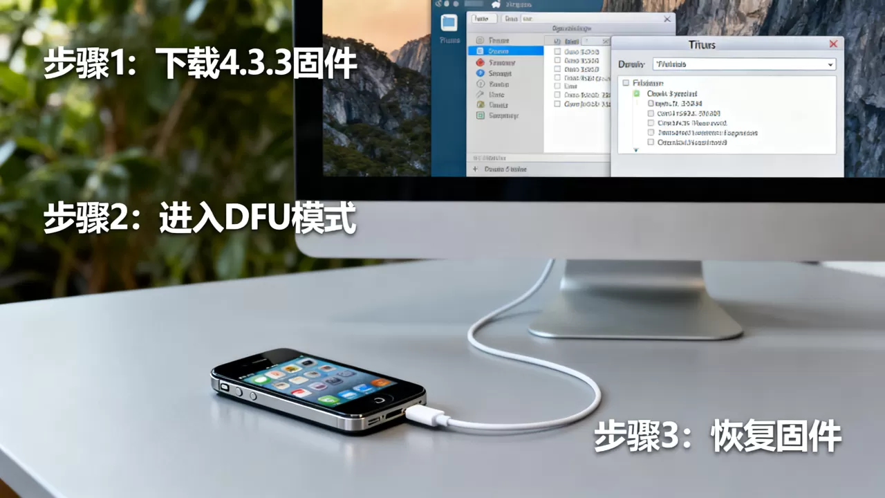 iphone4降级4.3.3教程，iphone4降级4.3.3