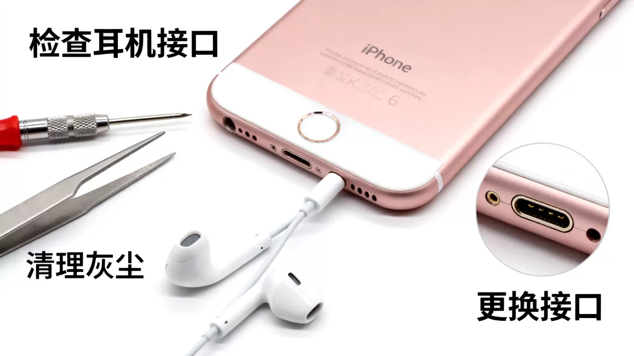 iphone6耳机松怎么办，iphone6耳机松动维修