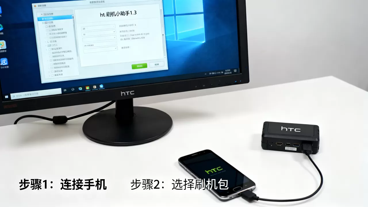梦想htc刷机小助手1.3怎么用，htc刷机工具