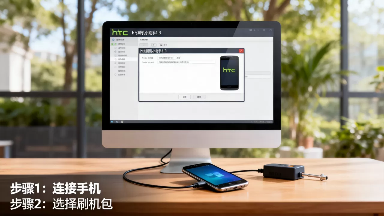 梦想htc刷机小助手1.3怎么用，htc刷机工具