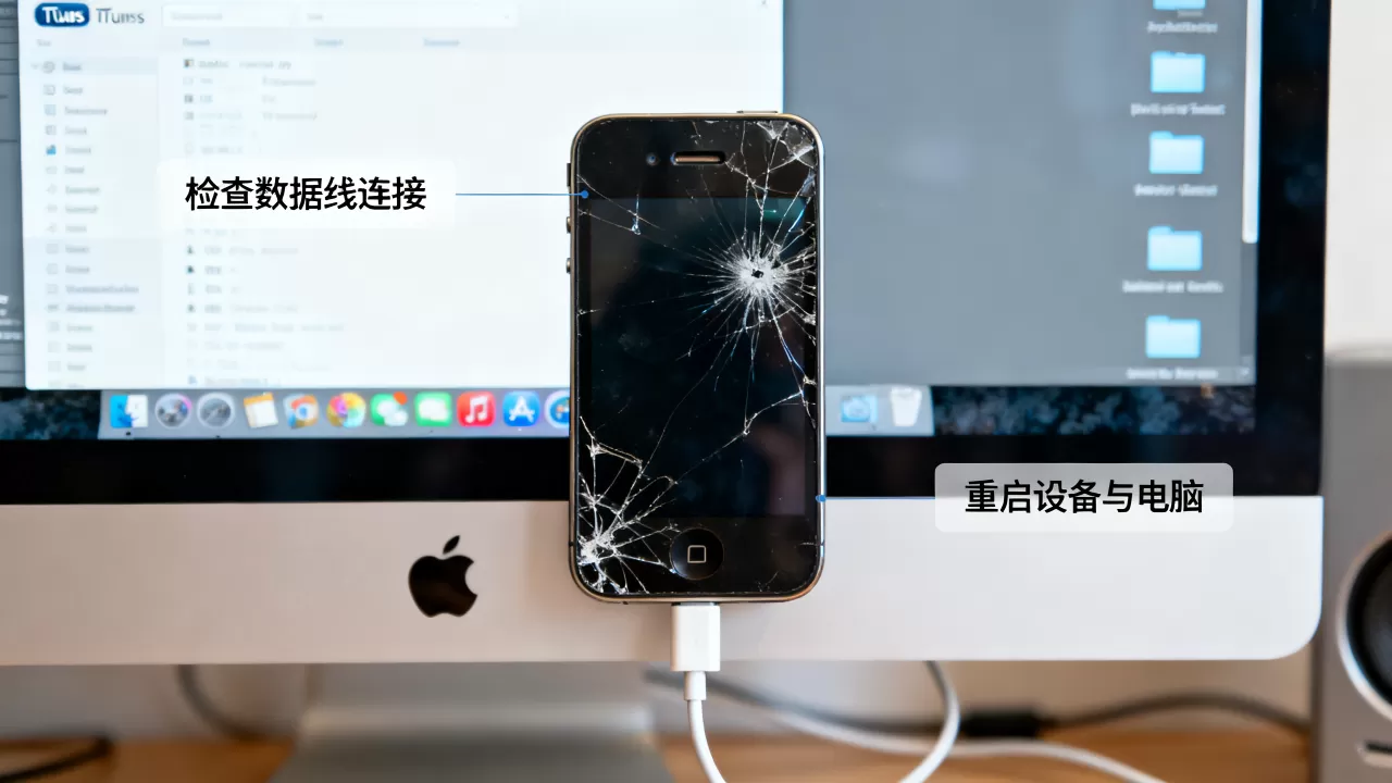 iphone4屏幕itunes连不上，iphone4屏幕坏了怎么连接itunes