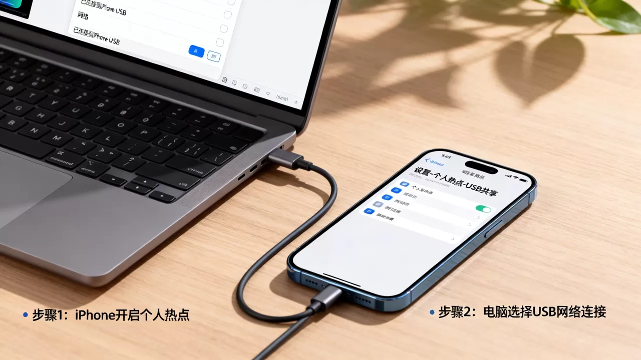 电脑通过iphone usb上网,iphone数据线连接电脑怎么共享网络 电脑通过iphone usb上网,iphone数据线连接电脑怎么共享网络