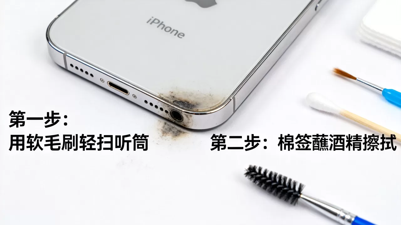 iphone听筒脏了怎么清理？iphone听筒堵塞影响通话