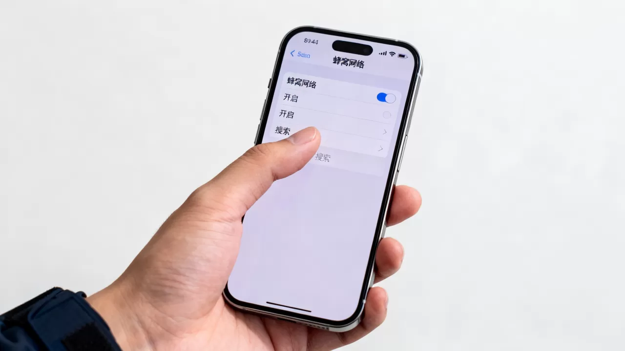 iphone蜂窝网络怎么开，iphone蜂窝网络搜索