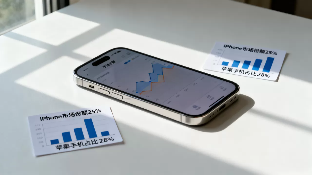 iphone手机占比多少?苹果手机市场份额是多少 iphone手机占比多少?苹果手机市场份额是多少