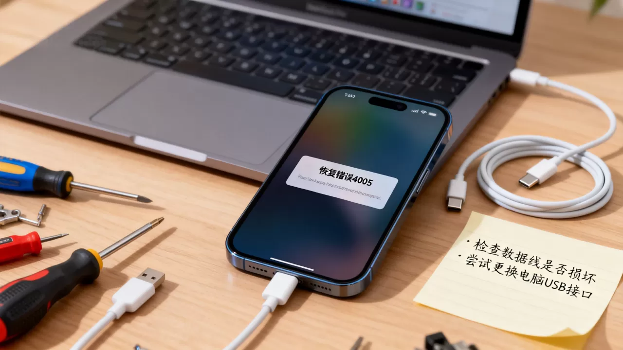 iPhone恢复错误4005怎么办，iPhone恢复错误4005