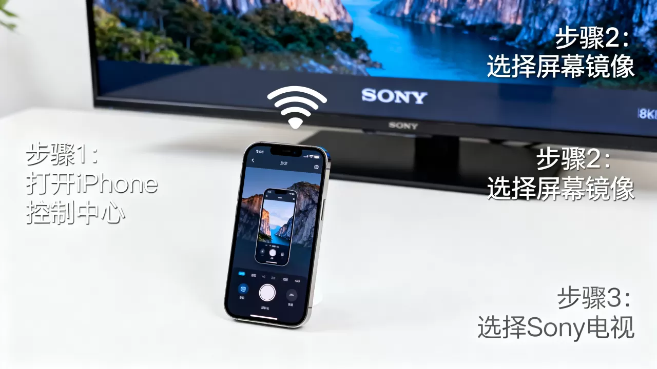 iphone怎么镜像屏幕到sony电视,iphone投屏sony iphone怎么镜像屏幕到sony电视,iphone投屏sony