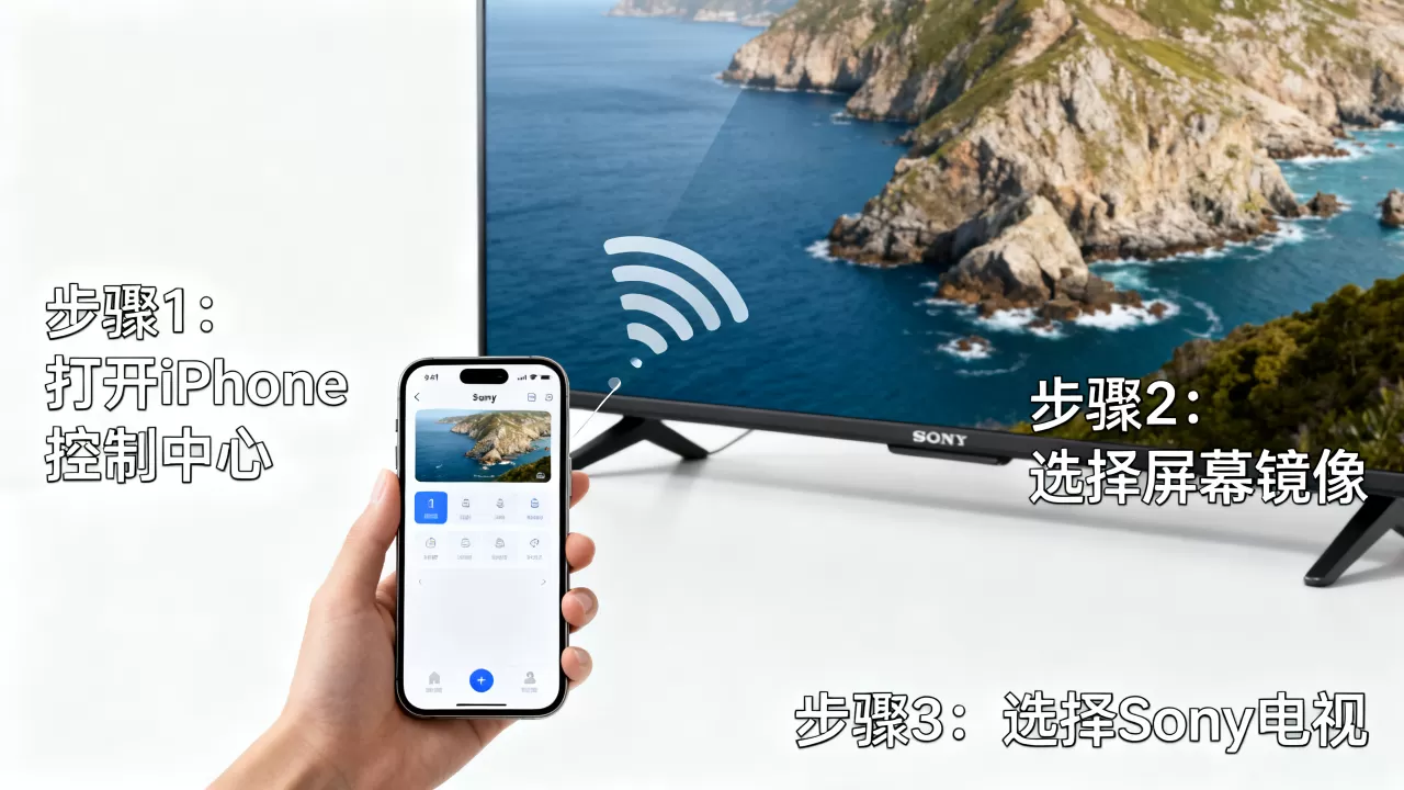 iphone怎么镜像屏幕到sony电视,iphone投屏sony iphone怎么镜像屏幕到sony电视,iphone投屏sony