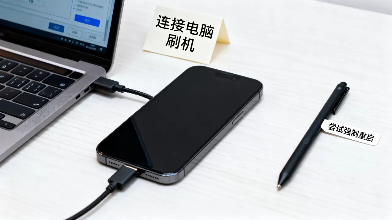 手机开机后黑屏刷机，手机黑屏无法开机怎么办