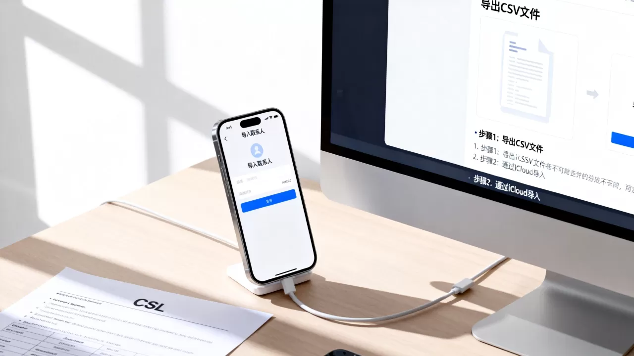 csv格式导入iphone，iphone怎么从csv导入联系人