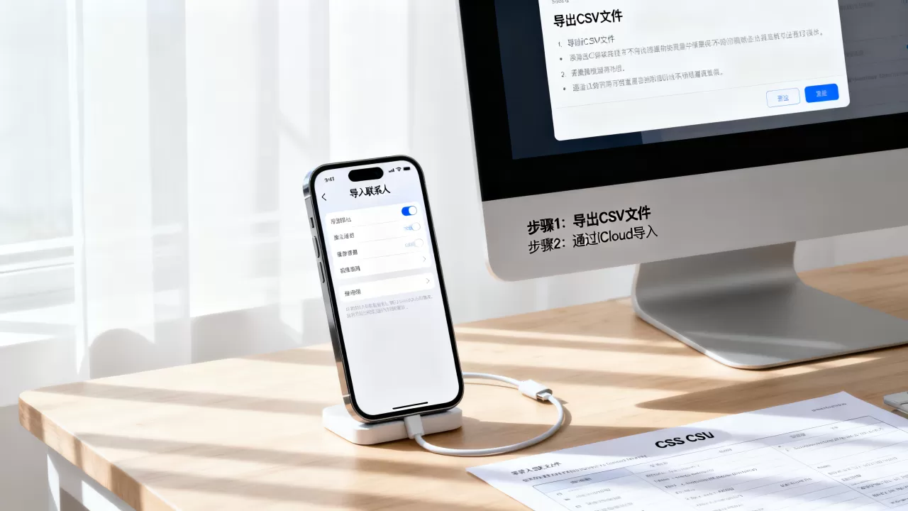 csv格式导入iphone，iphone怎么从csv导入联系人