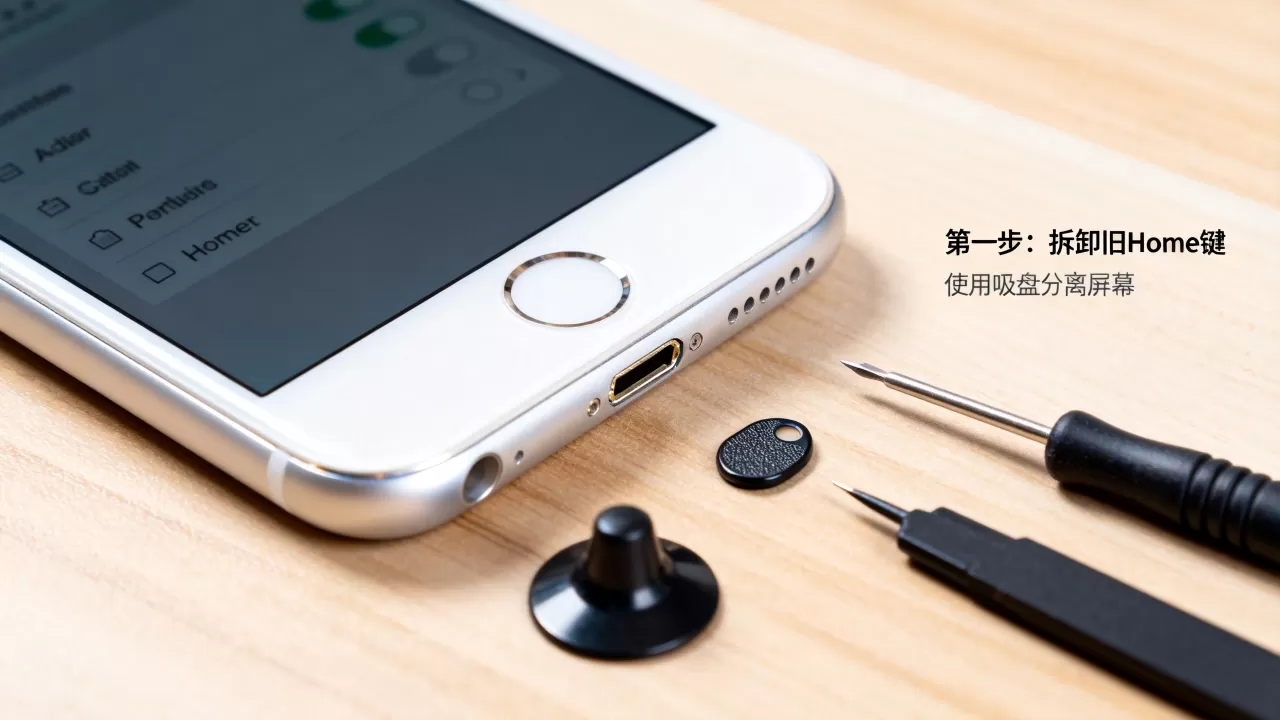 白色iPhone黑色home键怎么改？白色iPhone换黑色Home键教程