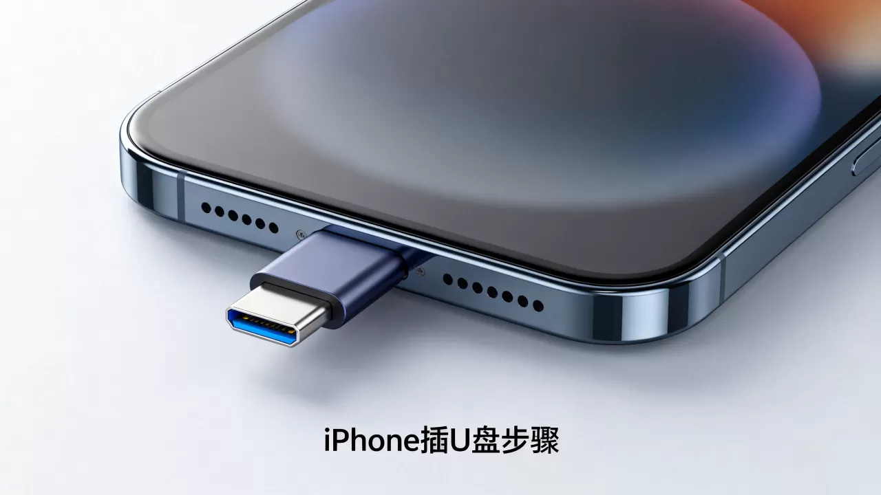 iphone怎么插u盘，iphone插u盘