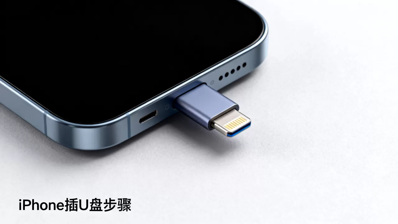 iphone怎么插u盘，iphone插u盘