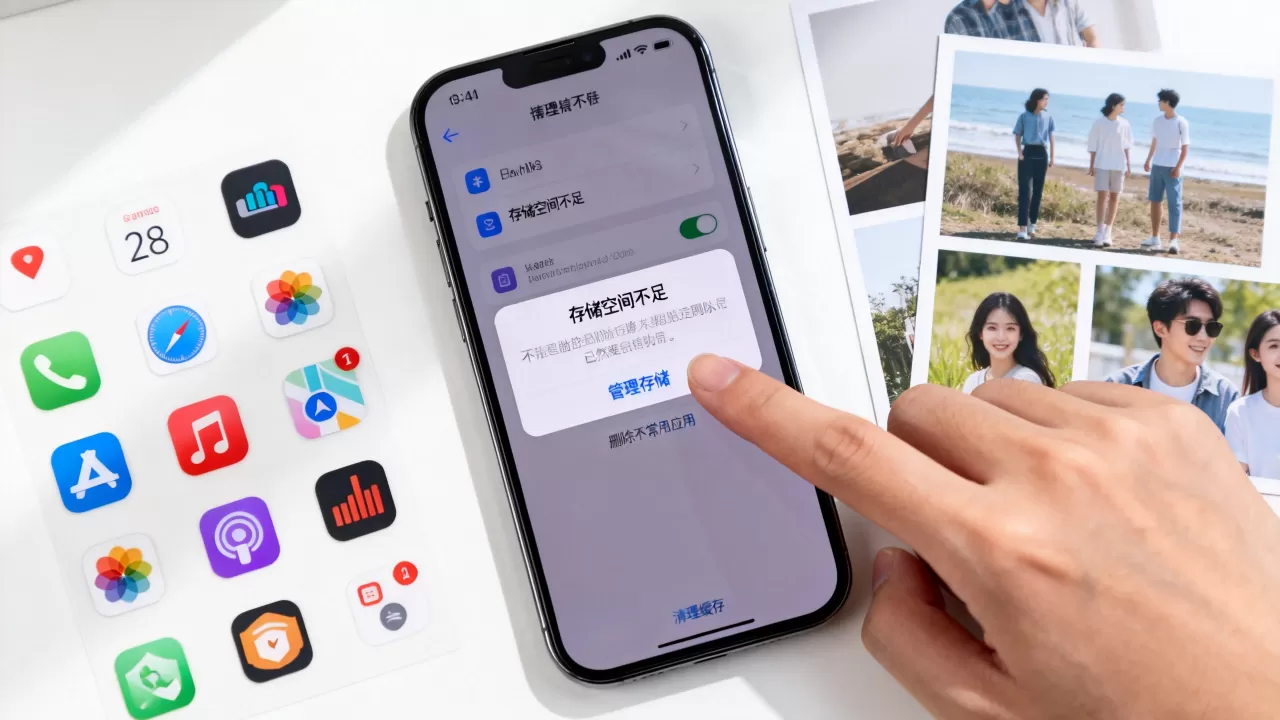 iphone系统空间不足怎么办，iphone存储空间不足