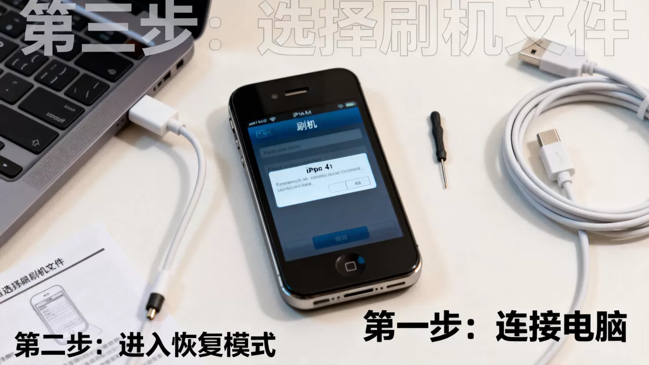 4s强行刷机变砖怎么办，苹果手机刷机教程