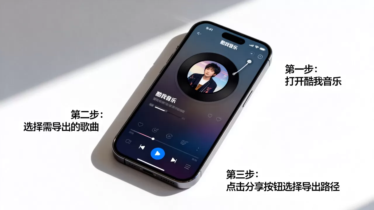 iphone酷我音乐怎么导出歌曲，iphone酷我导出