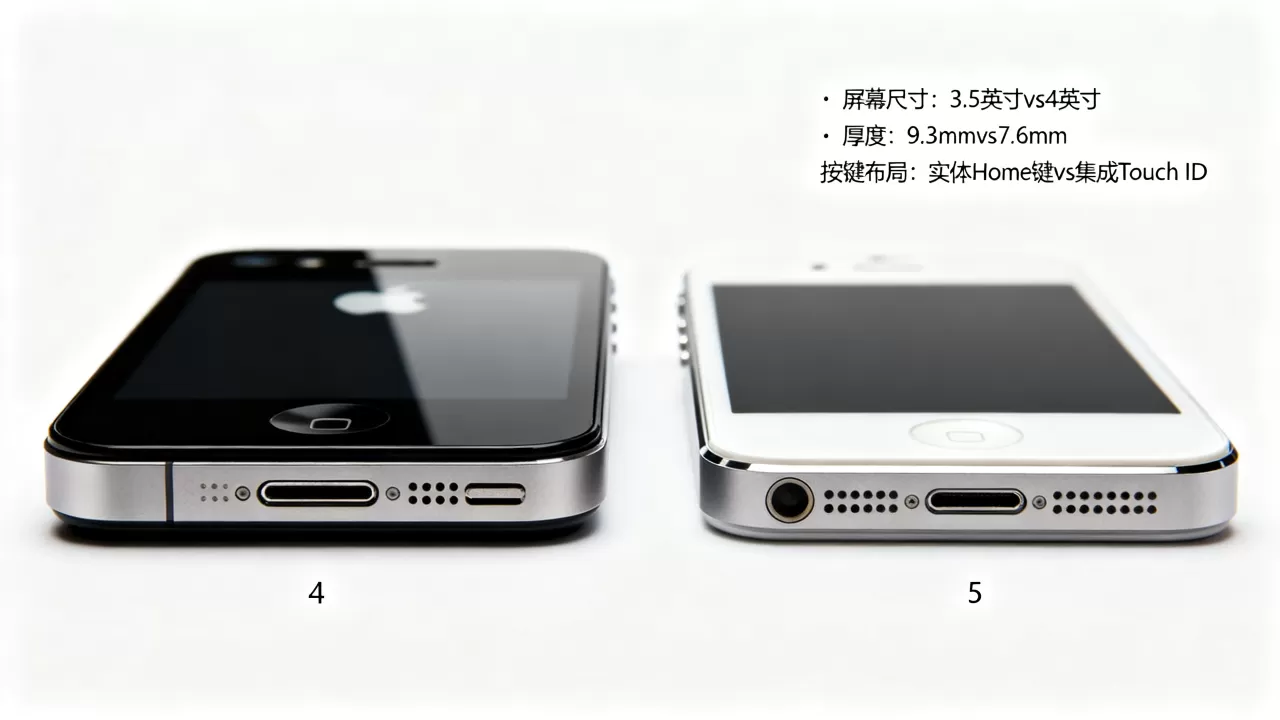 iphone4s与iphone5哪个好，iphone4s和iphone5区别大吗