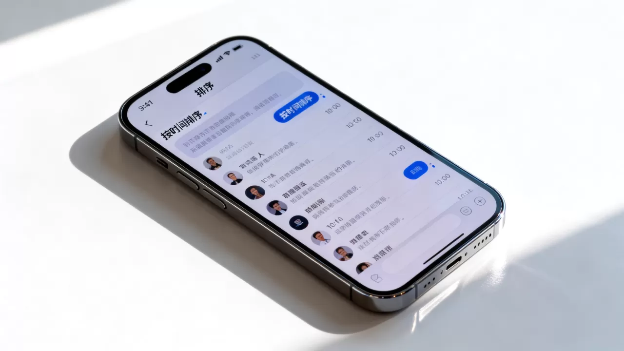 iphone短信怎么排序，iphone短信排序