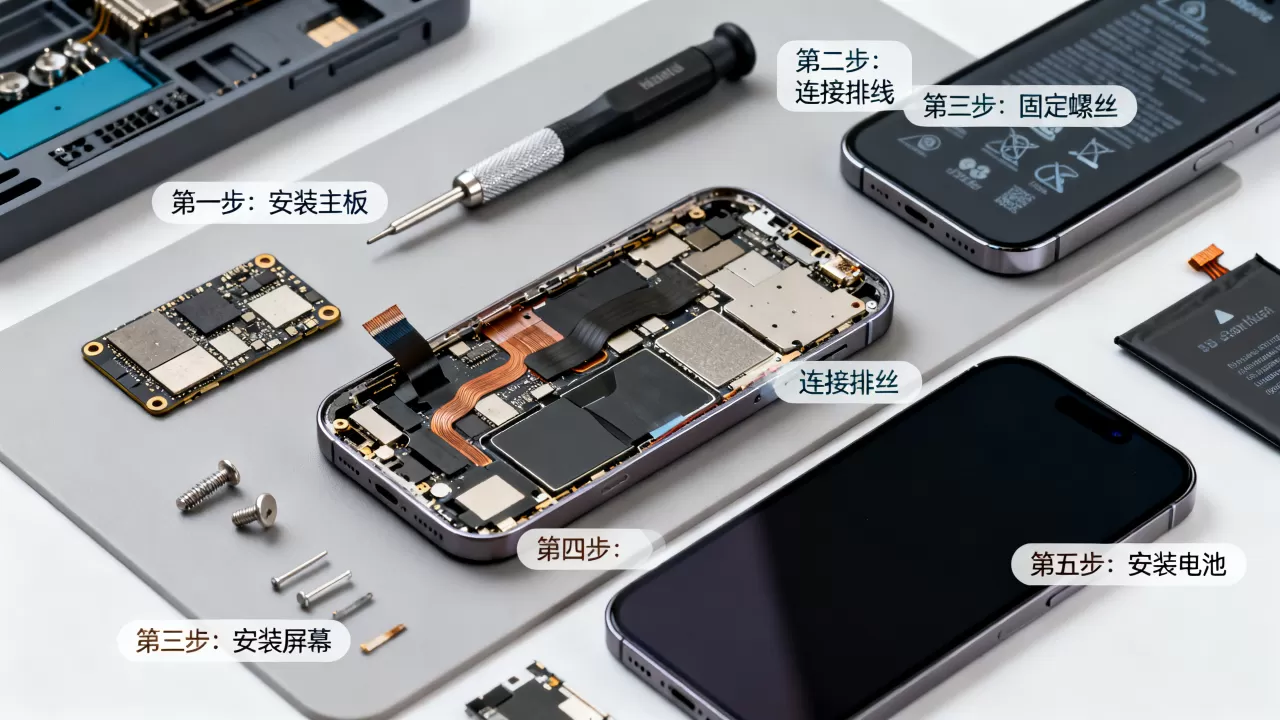 如何组装iPhone，iphone组装教程