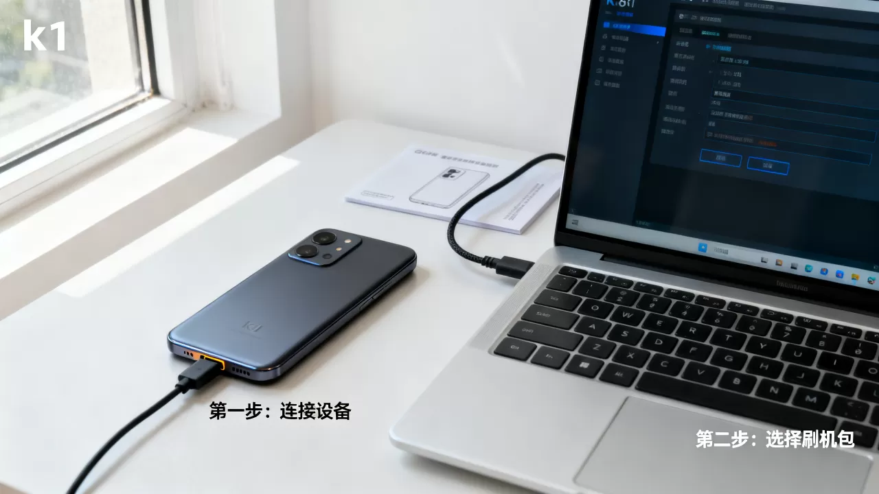 k1刷机视频，k1手机刷机教程