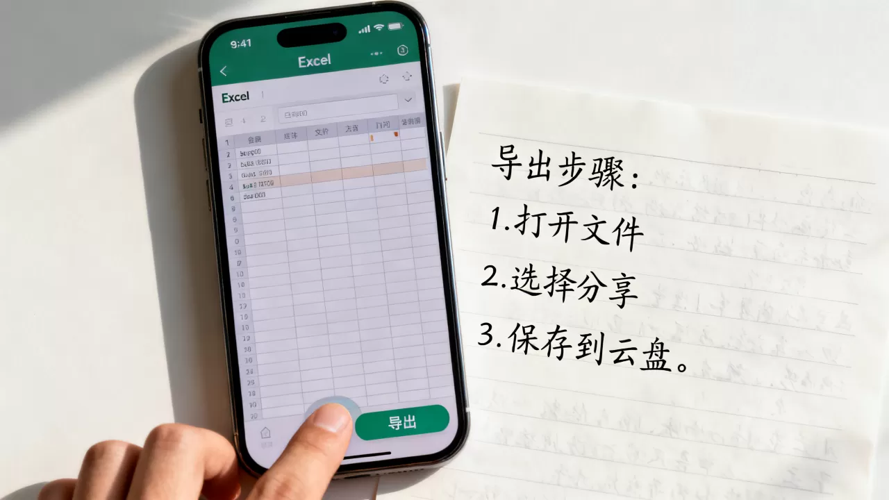 iPhone怎么导出Excel表格，苹果手机Excel文件导出方法