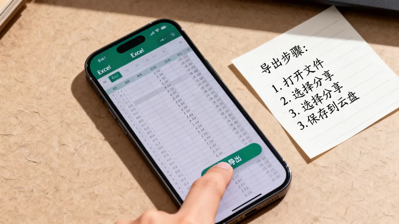 iPhone怎么导出Excel表格，苹果手机Excel文件导出方法