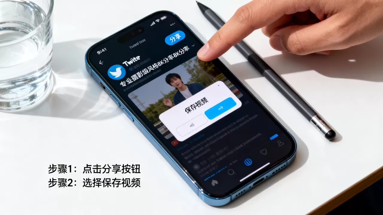 iphone怎么保存twitter视频，iphone保存twitter